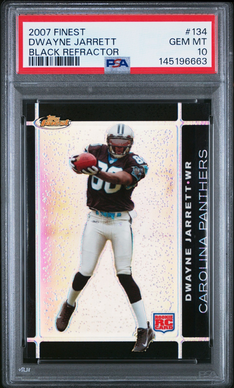 Dwayne Jarrett Finest #134 Black Refractor