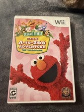 Sesame Street: Elmo's A-to-Zoo Adventure - The Videogame Nintendo Wii TESTED CIB
