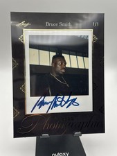Leaf 2025 Photographic Bruce Smith 1/1 Autographed Football Trading Card