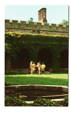 Thomas Library CLOISTER, BRYN Mawr College Pennsylvania vintage postcard unp
