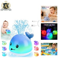 Whale Bath Toy for Babies and Toddlers - Fun Water Fountain for 1-3 Olds