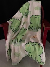 Adorable Frog Plush Child's Blanket Your Child will Love 100 Polyester