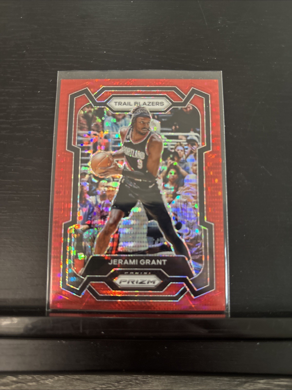 2023-24 Panini Prizm - Jerami Grant #70 Red Seismic Prizm /299