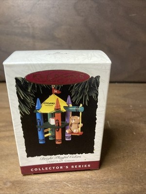 HALLMARK Keepsake CHRISTMAS Ornament CRAYOLA Crayon Bright Red Blue Yellow Green