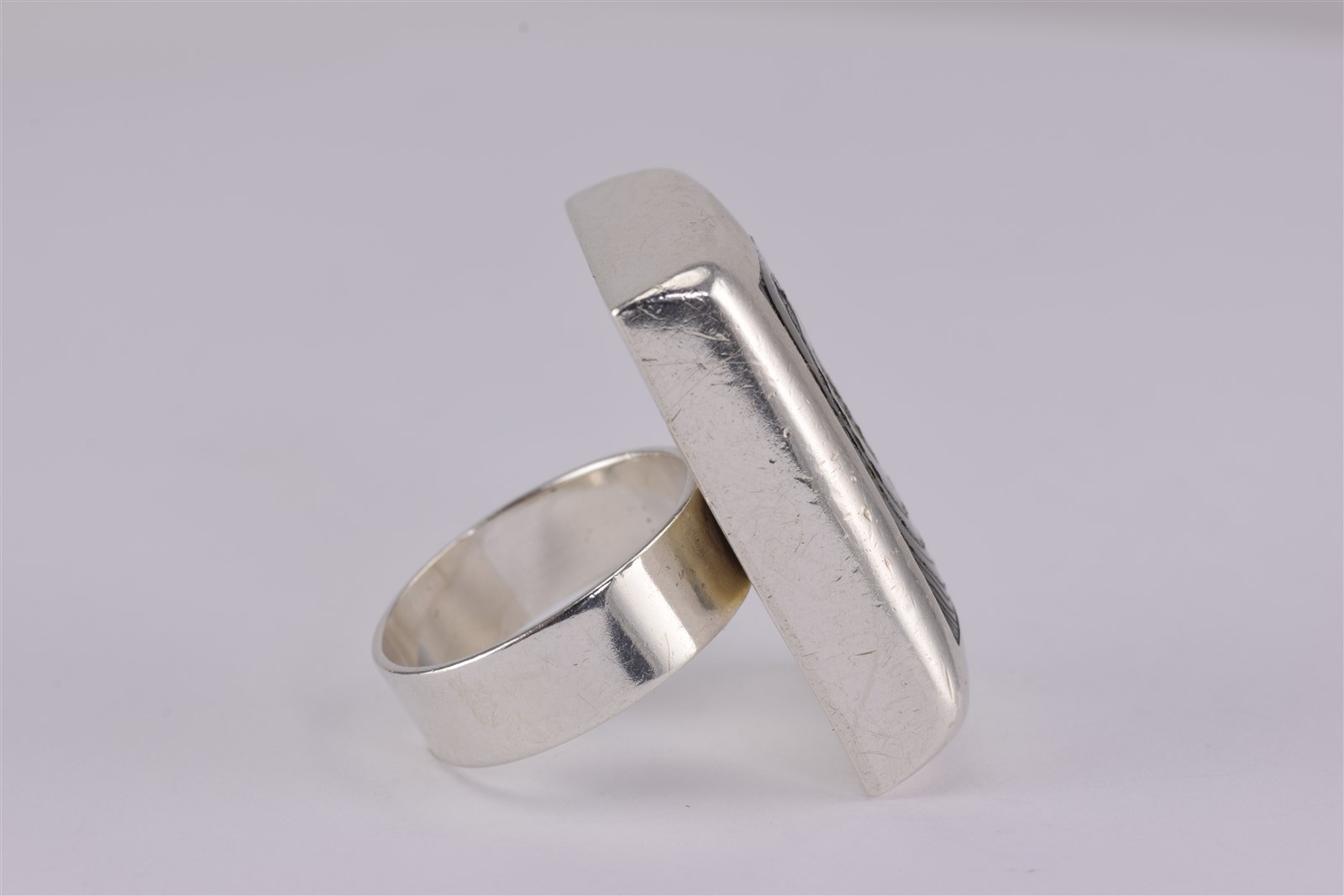 Sterling Silver BOLD Thick Solid Bezel Abalone St… - image 3