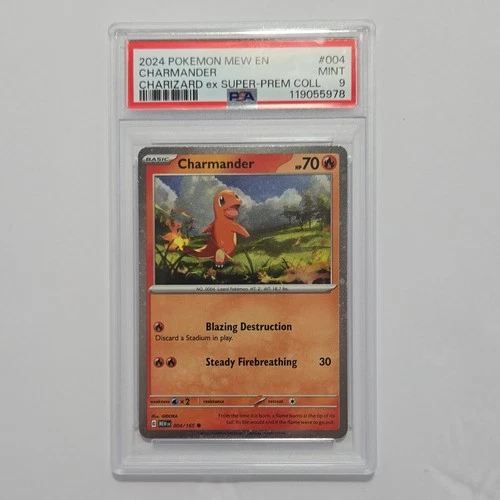 Pokémon Charmander 004/165 Cosmos Holo Miscellaneous Cards PSA 9 2024