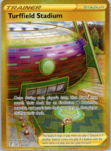 Turffield Stadium (Secret) Holofoil Secret Rare SWSH07: Evolving Skies 234/203 N