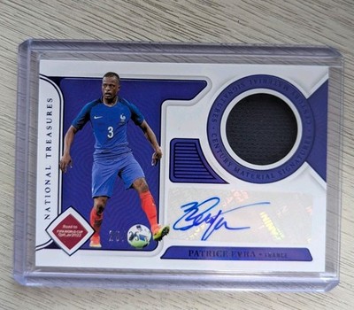 2022 National Treasures Road to FIFA World Cup - Patrice Evra /25 Auto Patch