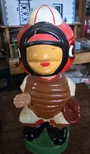 Vintage 1960s Baseball Bobblehead Mascot Nodder Bank Japan with  Stopper 9” 