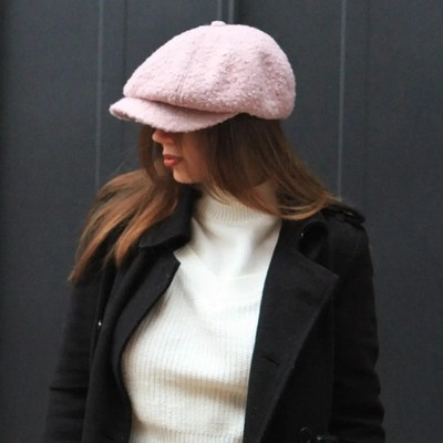Women's hooligan cap, powder TEDDY cap
