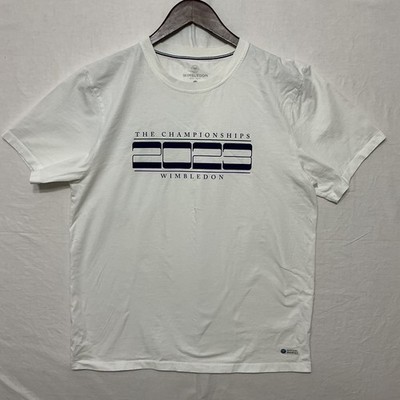 Wimbledon Graphic T-Shirt Mens XL White Excellent 2023 The Championships Tennis