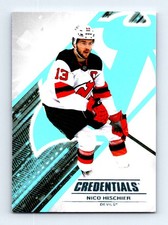 #80 2024-25 Upper Deck Credentials _ Nico Hischier New Jersey Devils