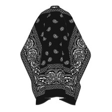 Black Paisley Designer Barber Hair Cutting Cape Professional Salon Supply Men