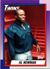 1990 Al Newman Twins 19 Topps Baseball Sports Trading Card
