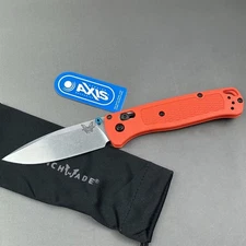 Benchmade Knives Bugout S30V Stainless Pocket Folding Knife 535 orange Grivor