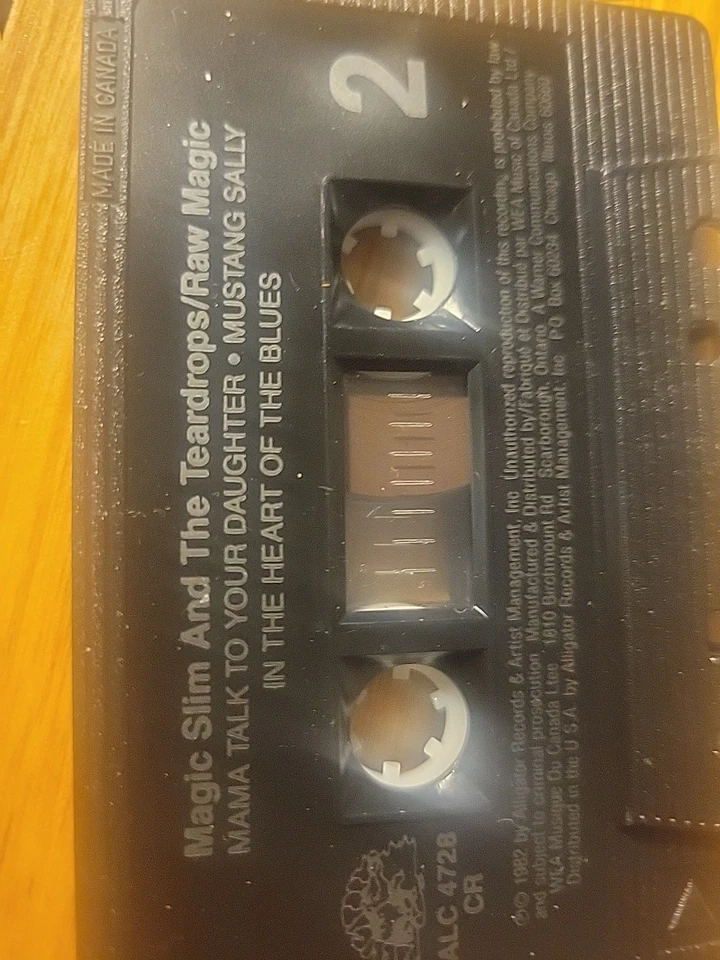 Magic Slim and the Teardrops      Raw Magic    cassette - Image 4 of 4