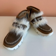 UGG Funkette Mini Boots Chestnut Shearling Fur Womens Size 5 New Without Box