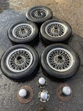 MG MIDGET SPRITE SET OF 13” WIRE WHEELS FIVE PLUS