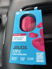 JLab JBuds Mini True Wireless Earbuds Dark Pink - New  Sealed Bluetooth