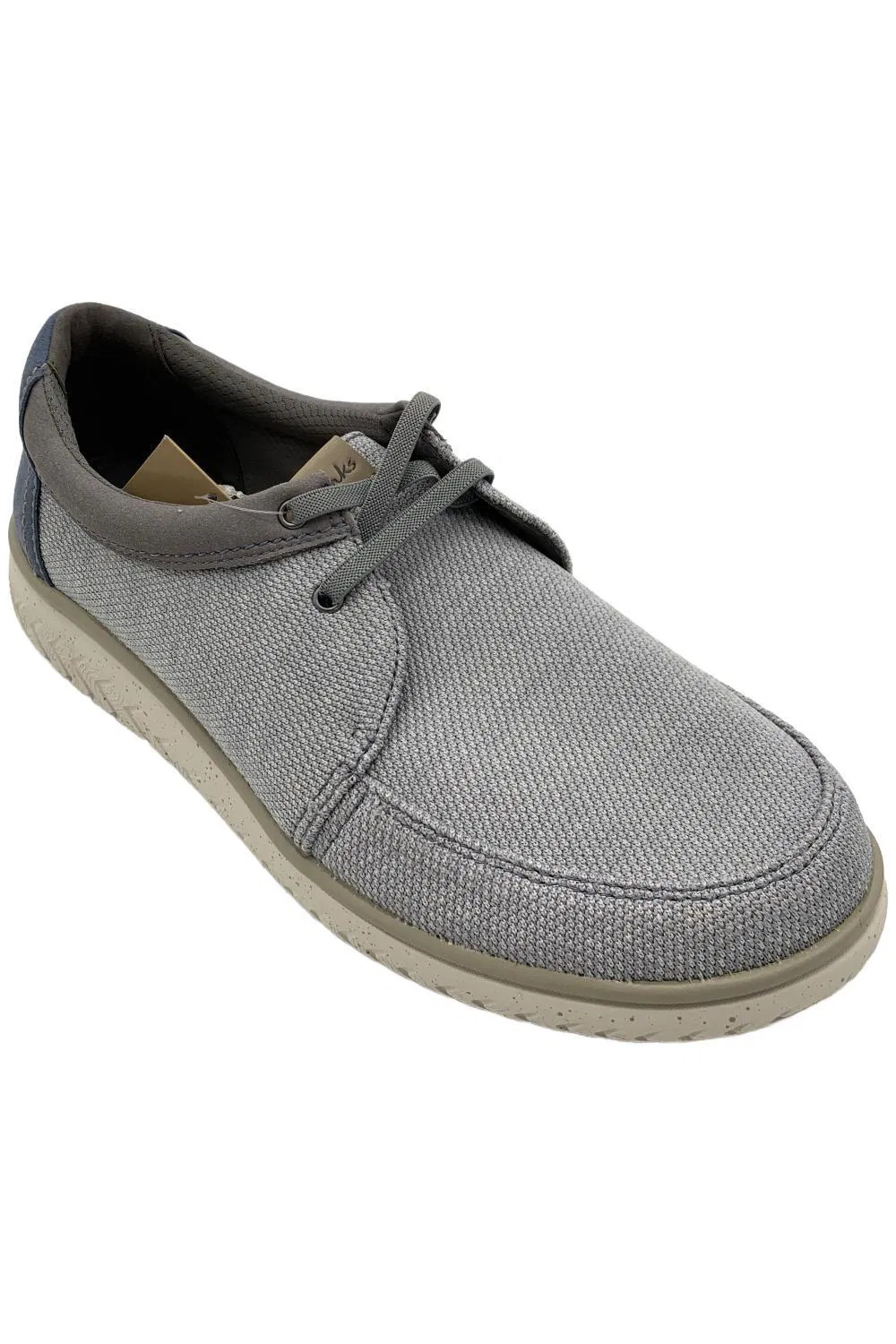 Clarks Mens RelaxLite Lace Boat Shoe Light GrayDenim Blue 8790₽