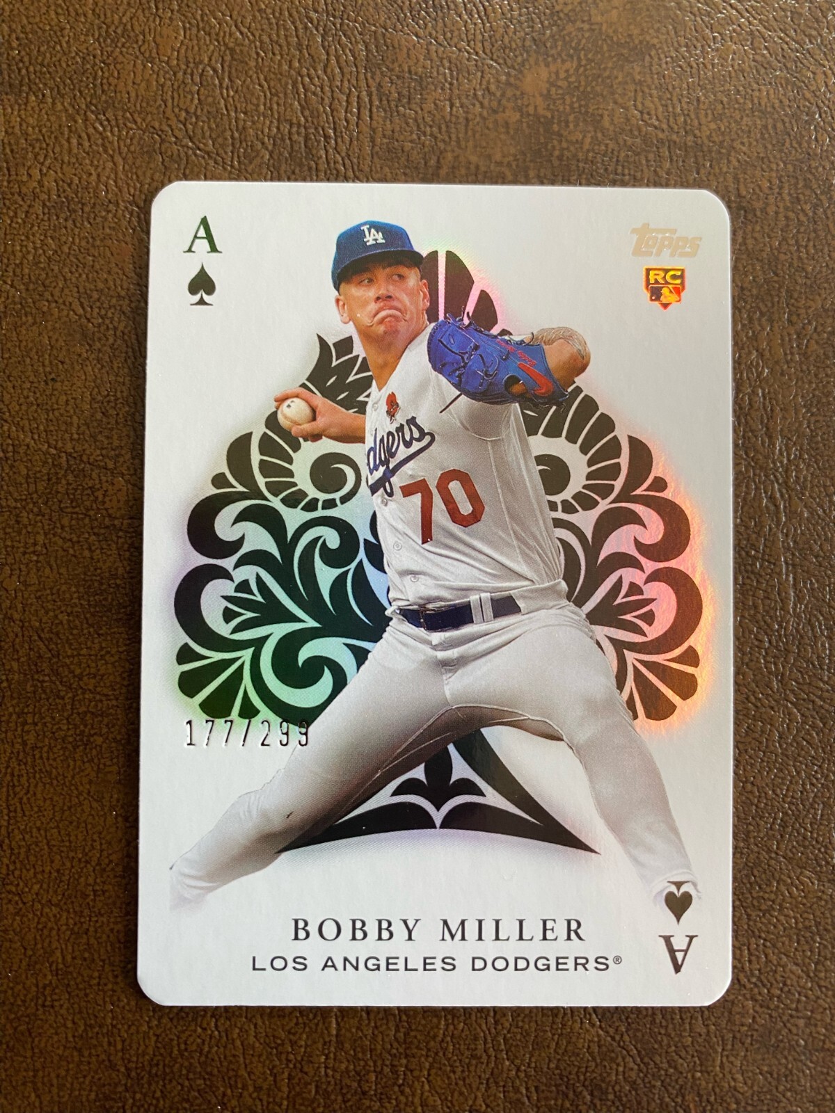 2023 Topps Update All Aces Black Bobby Miller RC #d /299 Dodgers