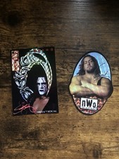 Lot Of 2 WCW Stickers Sting The Giant NWO 1998