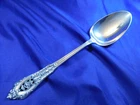WALLACE ROSE POINT STERLING SILVER SERVING SPOON - VERY GOOD CONDITION