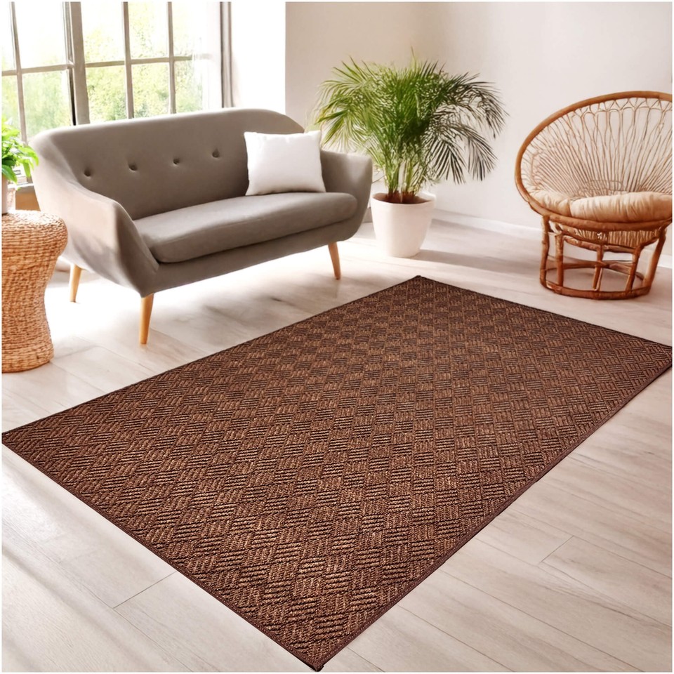 Koeckritz Premium Weave Boardwalk Brown Indoor/Outdoor Rug | Patios ...