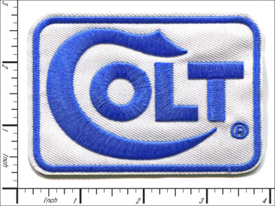 24 Pcs Embroidered Iron on patches Colt Firearms Square 95x66mm AP027LT1