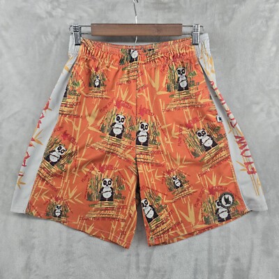 Flow Society Size S Orange Panda in Bamboo Lacrosse Short