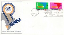 United Nations 1973 Namibia FDC New York cancel Unaddressed VGC