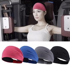 Men Women Headband Sweatband Hair Band Wide Stretch Elastic Sports Gym Head Wrap