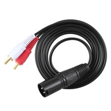 5ft Stereo Audio Splitter Patch Y Cable Cord 1 XLR Male to 2 RCA Male New D8M7