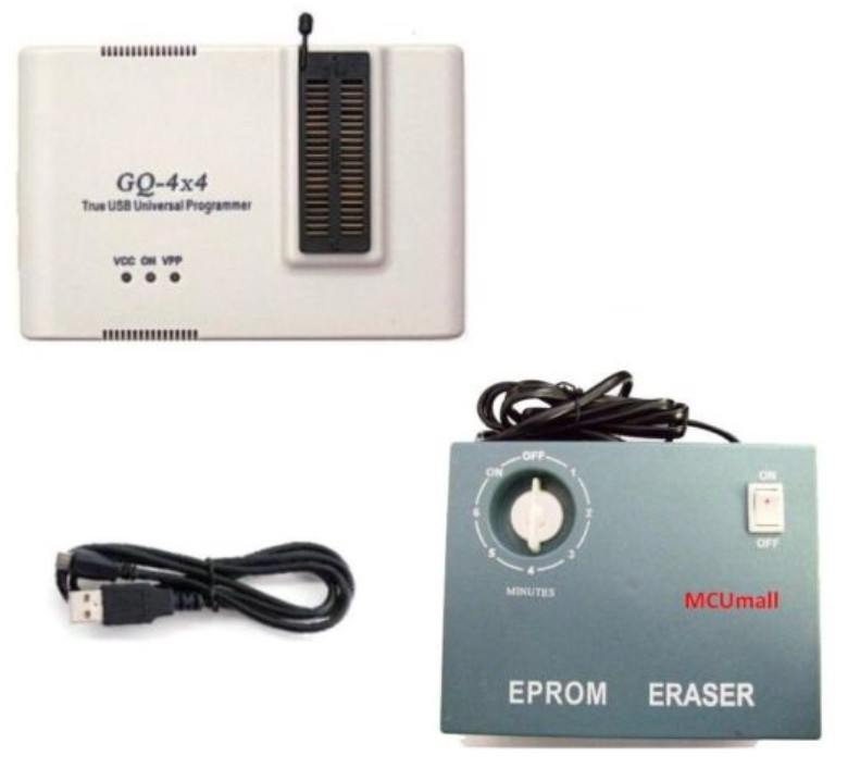 GQ PRG-109 GQ-4X V4 (GQ-4X4) Universal EPROM Programmer + EPROM UV EraserW25Q256