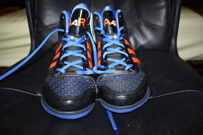 ANTHONY RANDOLPH SZ 14.5 ADIDAS BLACK BLUE NEW YORK KNICKS PE SHOES A4R