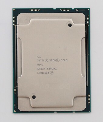 Intel Xeon Gold 6142 2.6Ghz 16-Core 22MB LGA3647 CPU P/N: SR3AY Tested Working