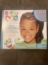 JUST FOR ME NO-LYE CONDITIONING CREME RELAXER KIT, CHILDREN S REGULAR,NEW SEALED