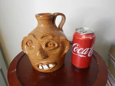 stanley & mary ferguson  buggy  jug , pottery, folk art 7''x5''