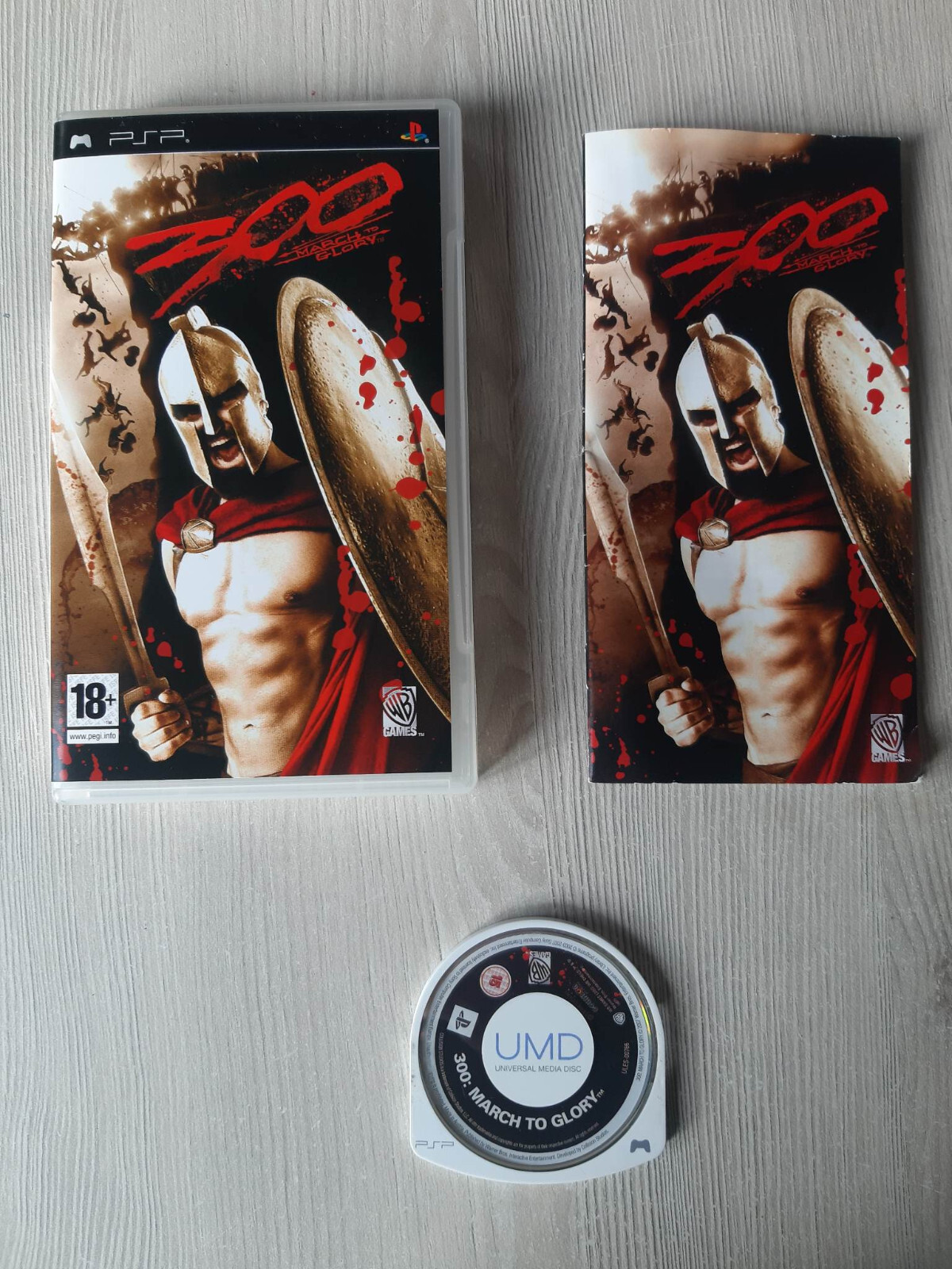 300 March To Glory Sur PSP - PAL FR Complet - Bon état