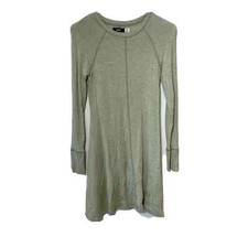 BDG Urban Outfitters Outfield Tunic Mini Dress Green M Long Sleeve OB535642