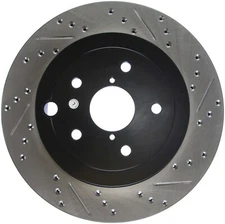 StopTech 127.47030L Sport Cross-Drilled And Slotted Disc Brake Rotor