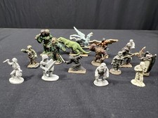 Vintage RAL PARTHA Fantasy MONSTERS Miniature Metal Mixed Brands Lot Of 16