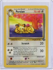 1995 persian pokemon card value Persian 42/64 Jungle Regular for sale online