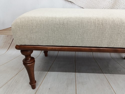 Hallway bench, Ottoman for bedroom, Retro bench, Upholstered bench, Dining bench - Picture 3 of 10