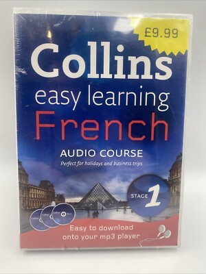 Collins Easy Learning Audio Course French Stage 1 - Brand New & Sealed