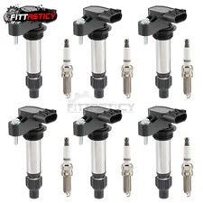 6X Ignition Coil & 6X Iridium Spark Plug For 2012-2016 Cadillac SRX 3.6L 1259099