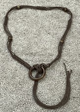 VINTAGE BOHO -BROWN/SKINNY MACRAM BELT W/RING