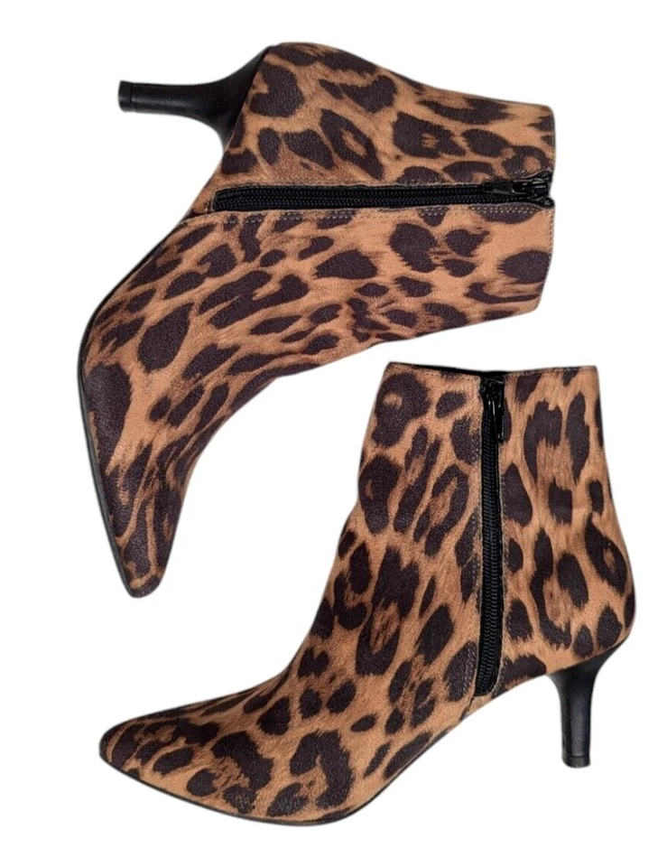 Botines Rampage para mujer guepardo 7M adolescente punta gatito tacón mafia esposa Foto 4 de 4