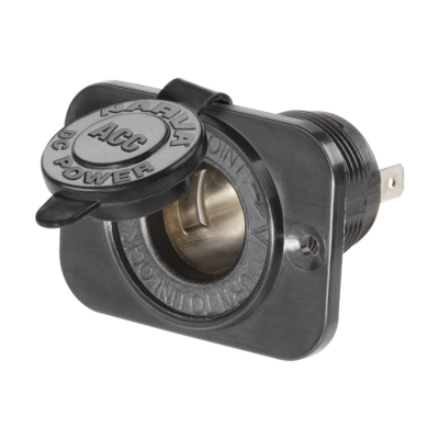 NARVA 81026BL HEAVY DUTY CIGARETTE LIGHTER SOCKET WITH DUST COVER 12 OR 24  VOLT