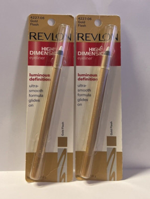 Revlon High Dimension Eyeliner Crayon, 05 Garnet Flash, .05 oz, Pack of 2